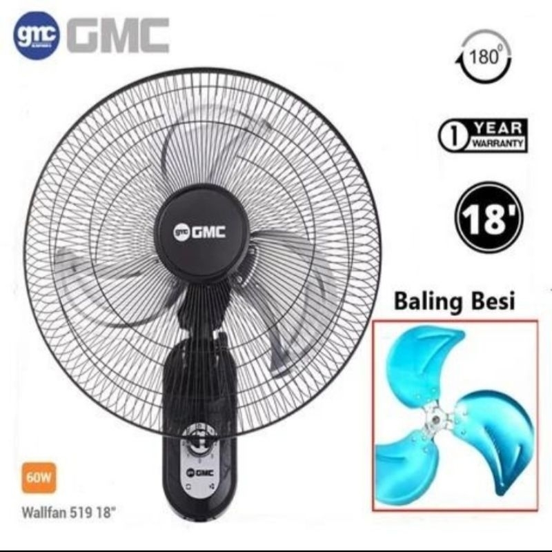 Kipas Angin Dinding 18" GMC 519