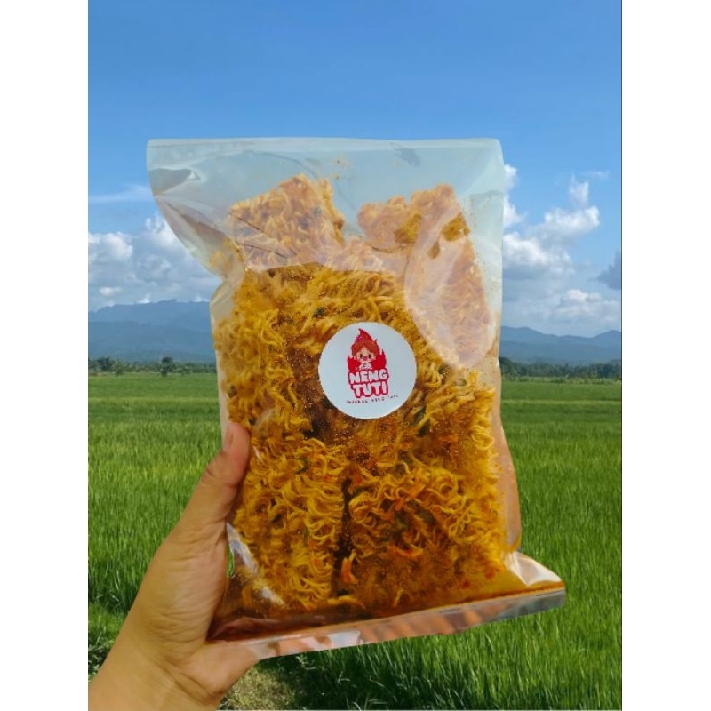 

mie kering cikruh / mie kriuk / mie keremez pedas cikruh 250grm