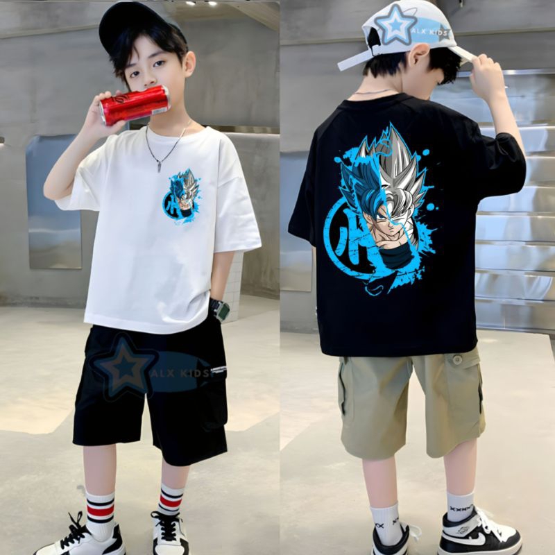 COD/Kaos Goku Anak laki laki / umur 6-14 Tahun /Baju kaos anak tanggung cowok / Baju Anak laki laki 