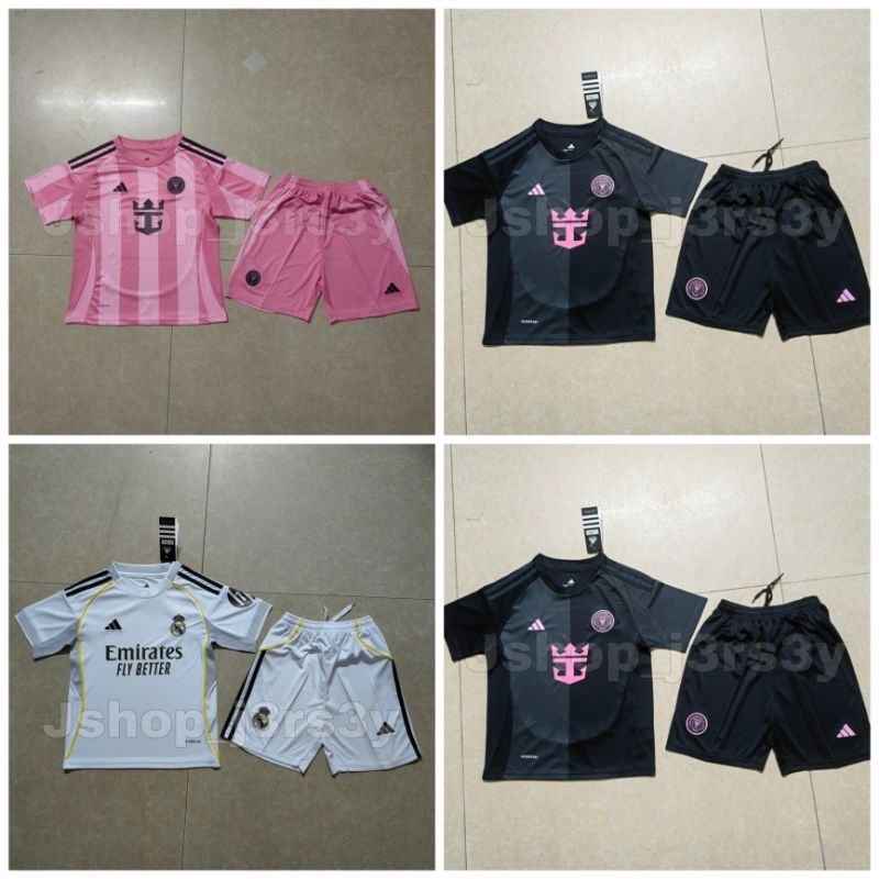 JERSEY BOLA KIDS MIAMI PINK 2023 2024 BAJU BOLA ANAK KIDS JERSEY ANAK ANAK INTER MIAMI JERSEY INTER 