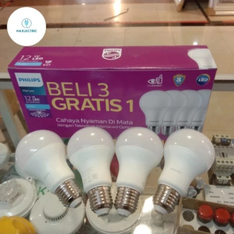 Lampu LED Philips 12 Watt Paketan