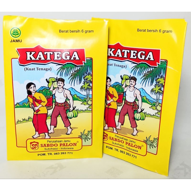 

JAMU KATEGA CAP SABDO PALON KEMASAN PACK ISI 10