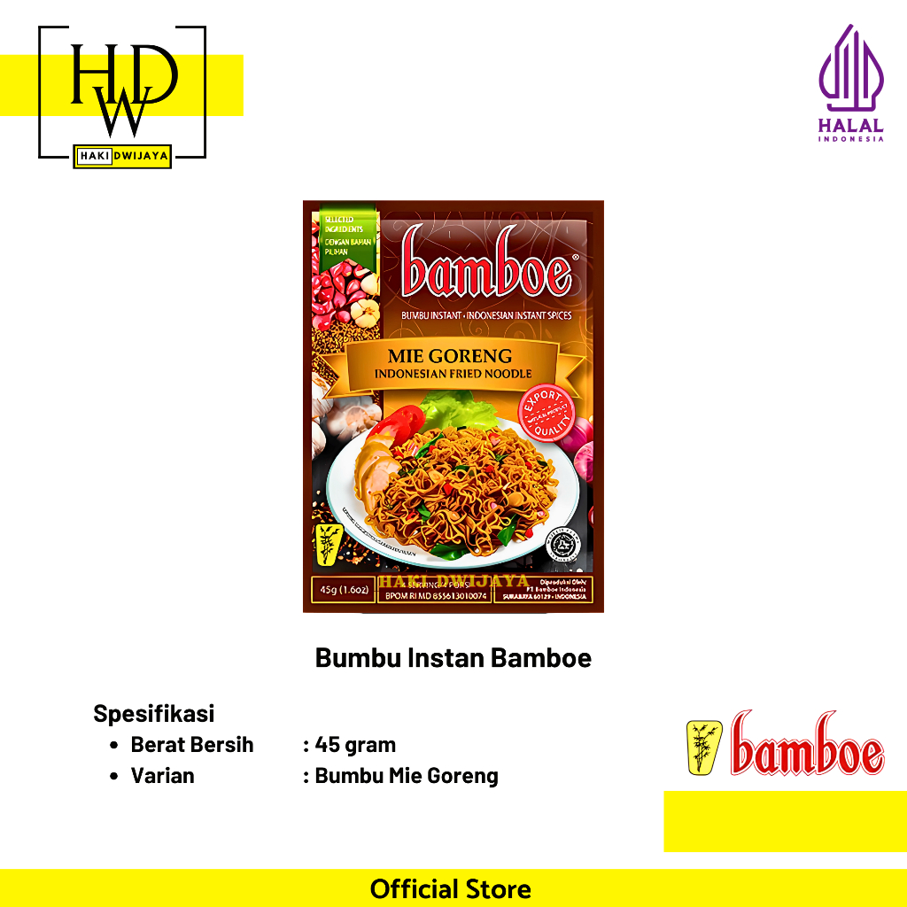 

Bamboe Bumbu Masak Instan Masakan Nusantara - Bumbu Mie Goreng