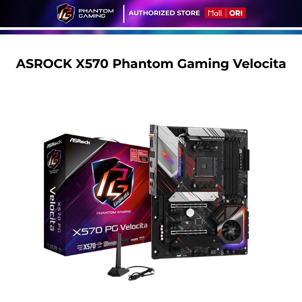 ASROCK Motherboard AMD X570 Phantom Gaming Velocita