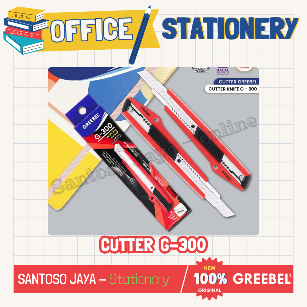 

Cutter GREEBEL - Pisau Pemotong Kertas - Kater GREEBEL G-300