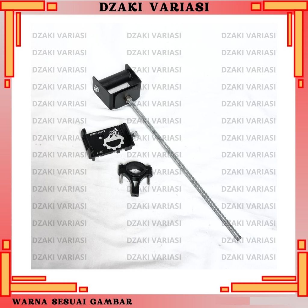 PAKET HOLDER GPS HP GSX CBR NINJA ZX25R PHONE HOLDER ALUMUNIUM Z072 STANG MOTOR BRAKET BRACKET BREKE