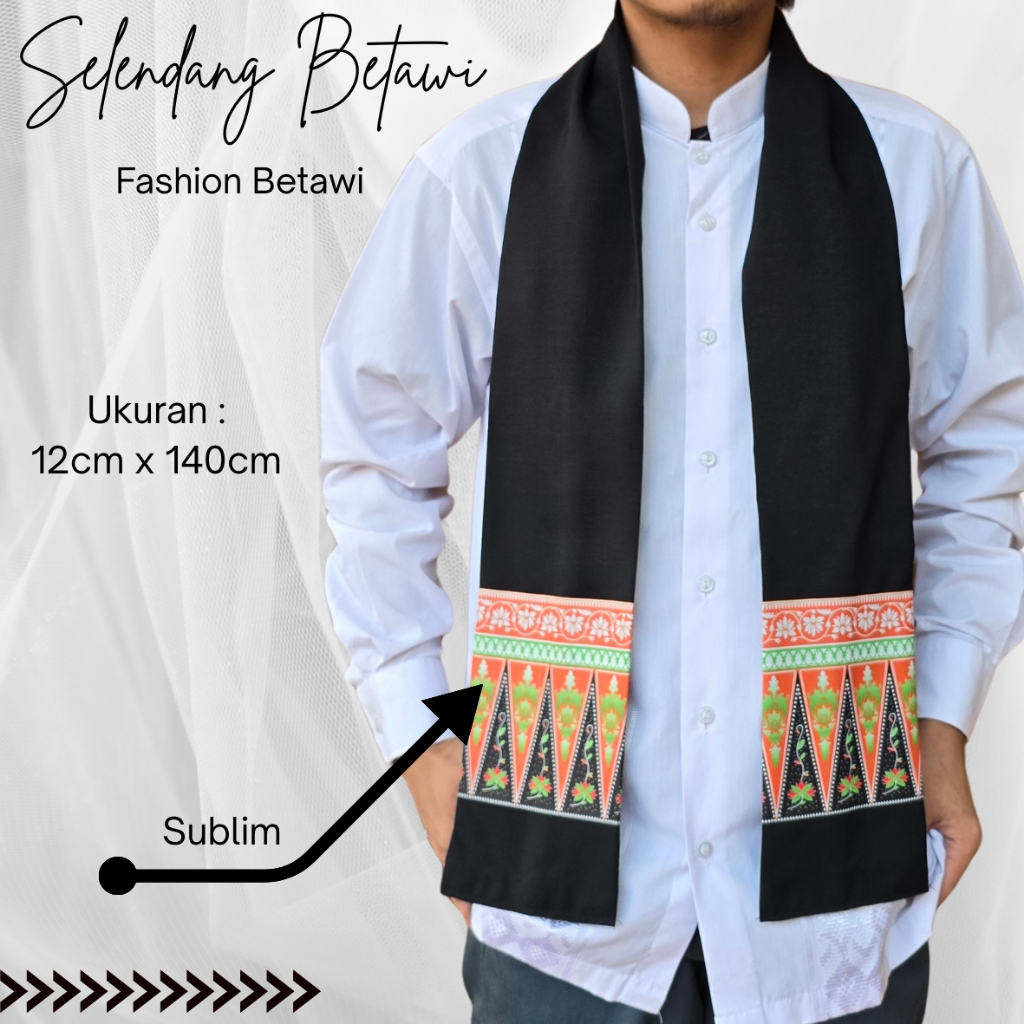 Cukin Gigi Balang Betawi / Selendang Betawi / Syall Betawi / Cukin Betawi