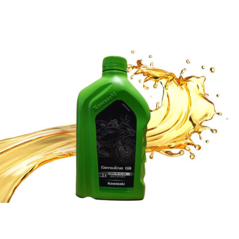 OLI KAWASAKI 4T 10W-40 SEMI SYNTHETIC 1Ltr OLI MOTOR KAWASAKI 1000ML KAWASAKI 4TAK 10W-40 SL MA 1Ltr