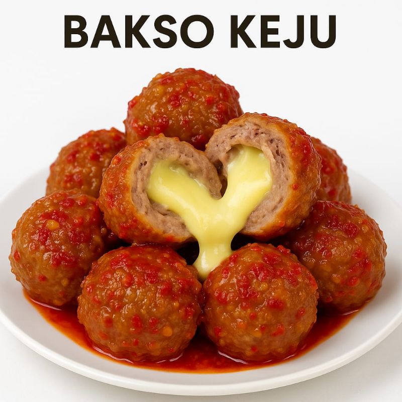 

Bakso / Bakso Viral / Bakso Keju Muncrat Viral / Bakso Keju / Bakso Keju Lumer / Pentol / Pentol Keju/ Pentol Keju Lumer