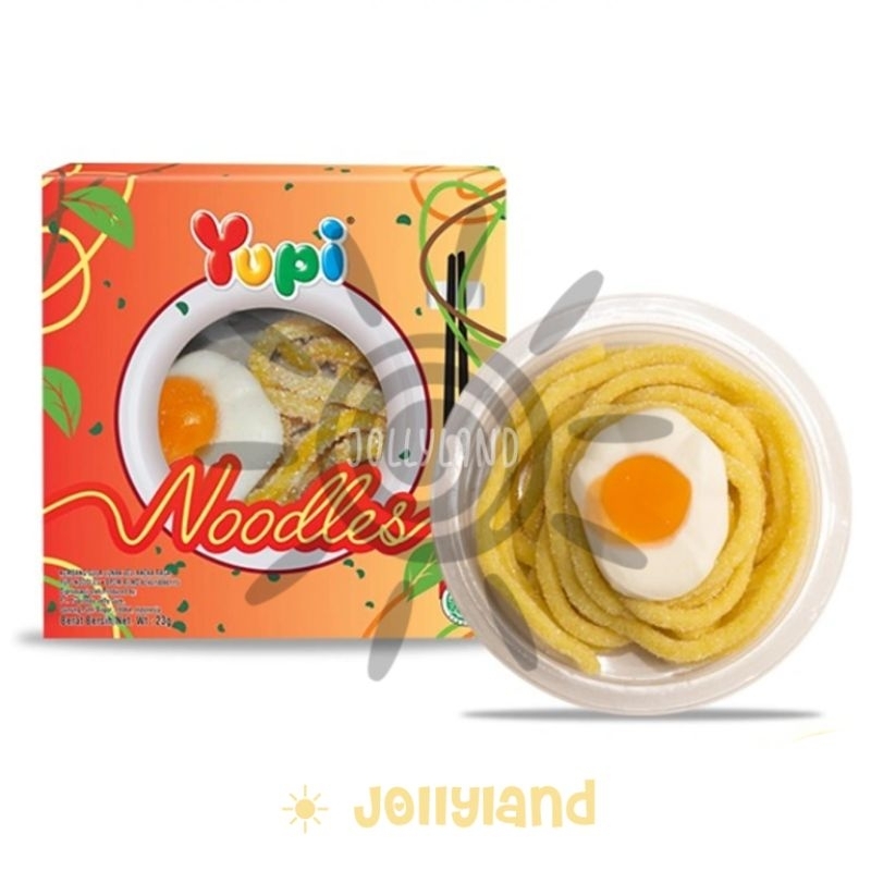 Yupi Gummy Noodles Permen Lunak Anak Mie / Mi Goreng Kemasan Satuan 23g