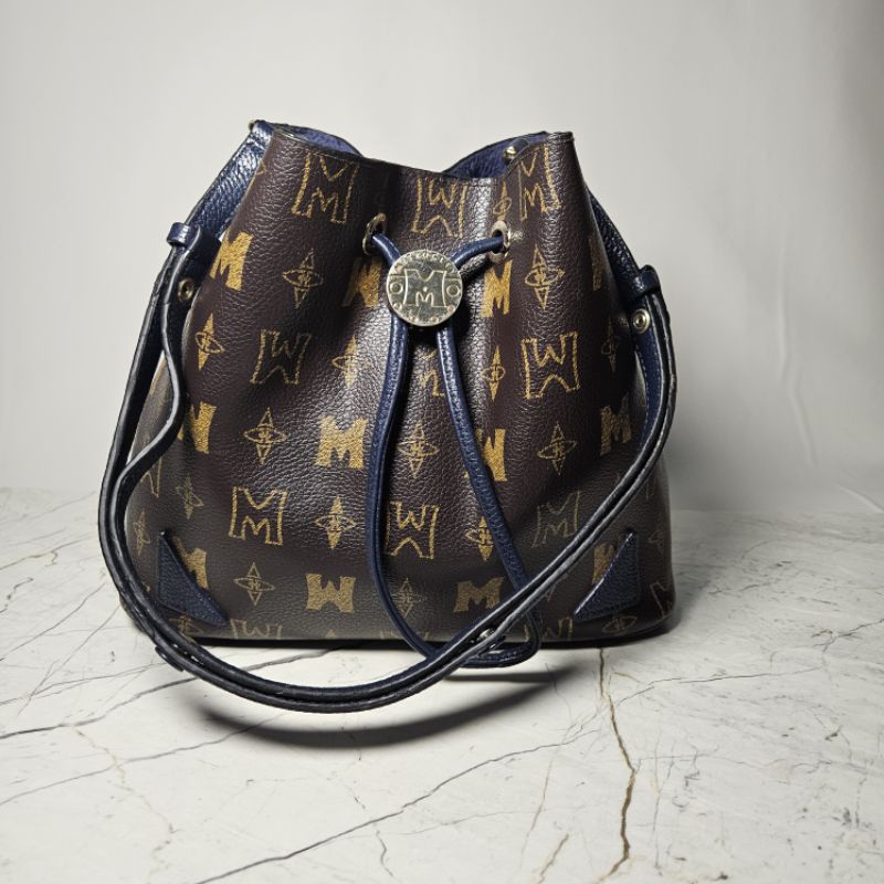 Preloved Metrocity Monogram Bucket Tas Selempang Wanita