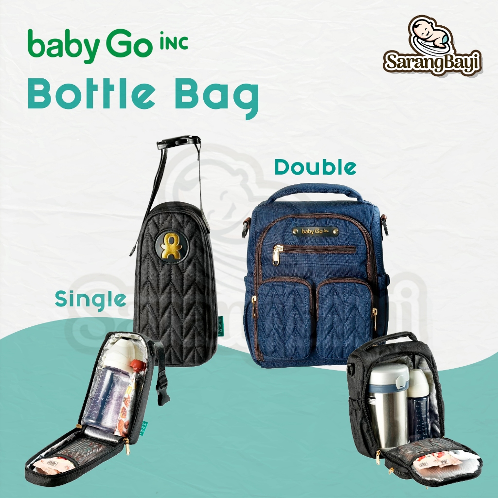 BabyGo Inc Bottle Bag | Single / Double Tas Botol Susu Food Jar
