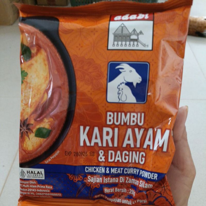 

Kari ayam dan daging adabi 250 gram promo
