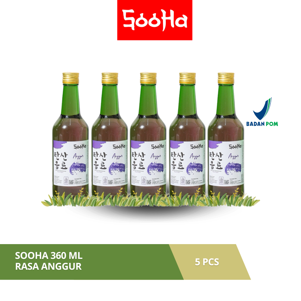 

Sooha Rasa Anggur 360 ml - 5 Pcs