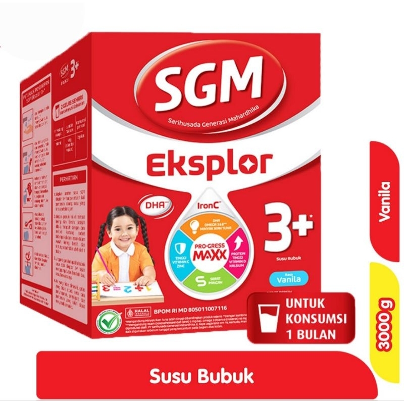 

SGM Eksplor 3+ IronC Susu Bubuk Pertumbuhan Anak Vanila 3000 g