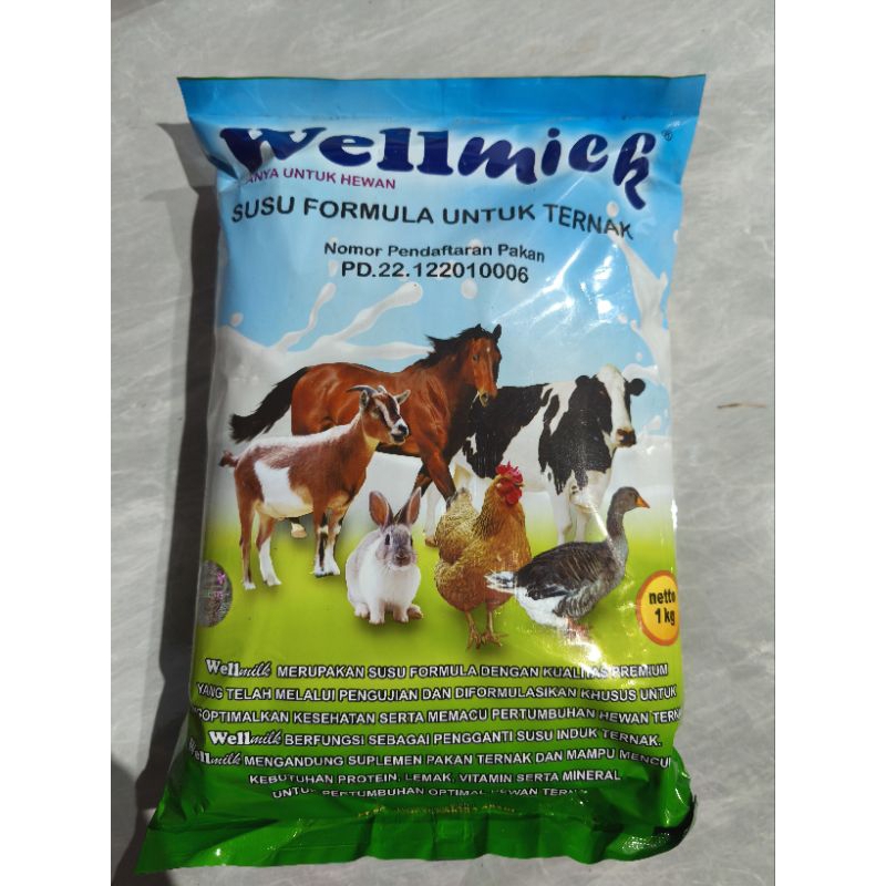 WELLMILK SUSU TERNAK KAMBING SUSU ANAK SAPI,KAMBING HEWAN PENGGANTI SUSU INDUK