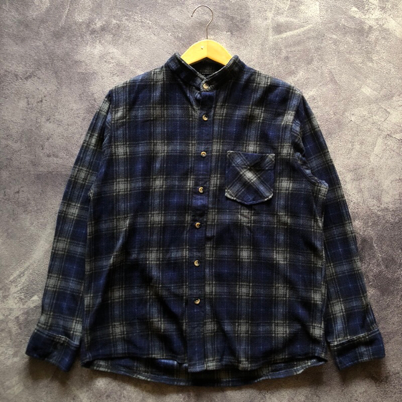 Shanghai Veterano Flannel Wool Doux D.F Fresco second Size fit XL,flanel veterano second flanel biru