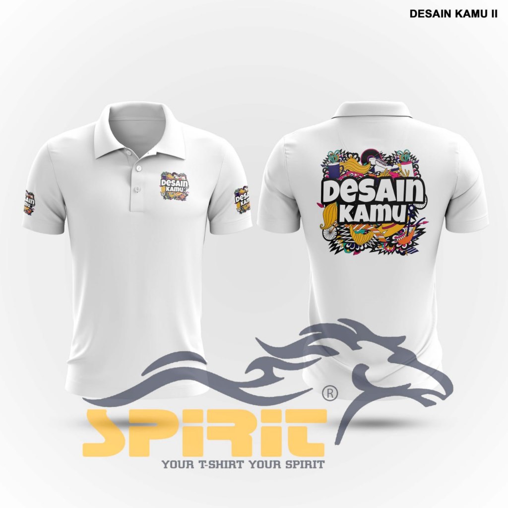 baju polo custom sablon desain sendiri kaos polo sablon dtf desain sendiri lengan pendek
