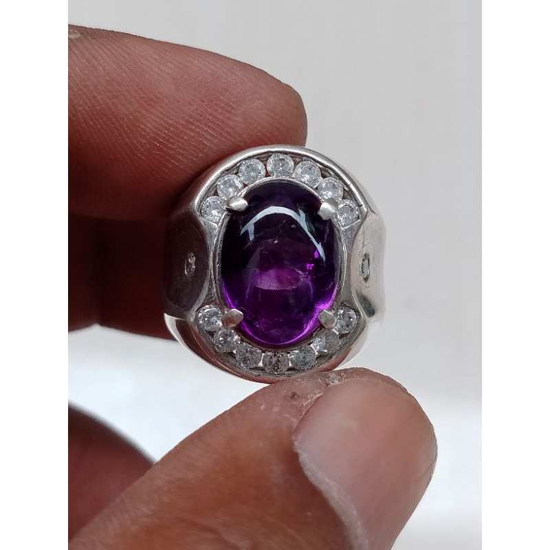 Batu Akik Kecubung Ungu Kalimantan