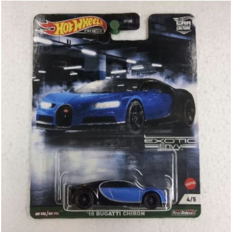 HOT WHEELS 16 BUGATTI CHIRON - EXOTIC ENVY - PREMIUM
