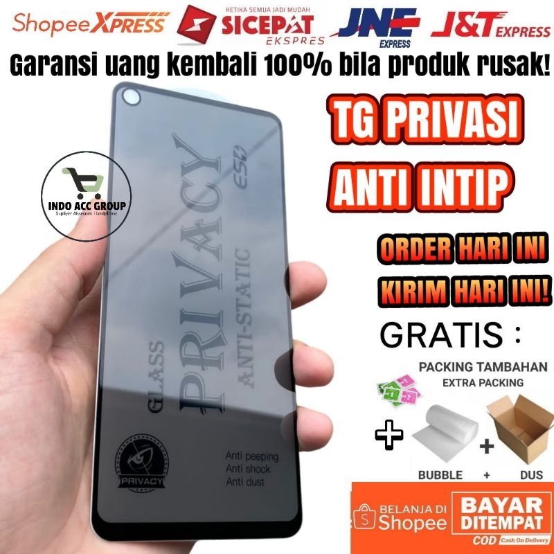 TEMPERED GLASS TG SPY PRIVASI KACA PRIVACY LENGKAP