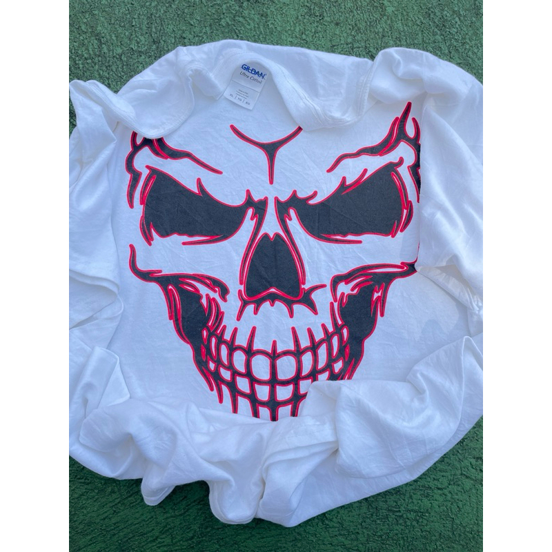 Vintage Y2k Skull  Emo Gothic Stysle T shirt