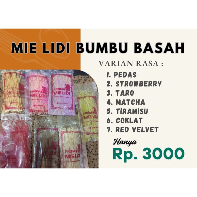 

MIE LIDI Bumbu Basah