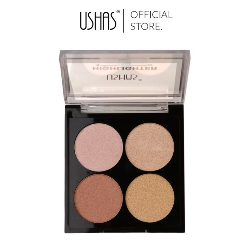 USHAS HIGHLIGHTER 4 COLORS EYESHADOW