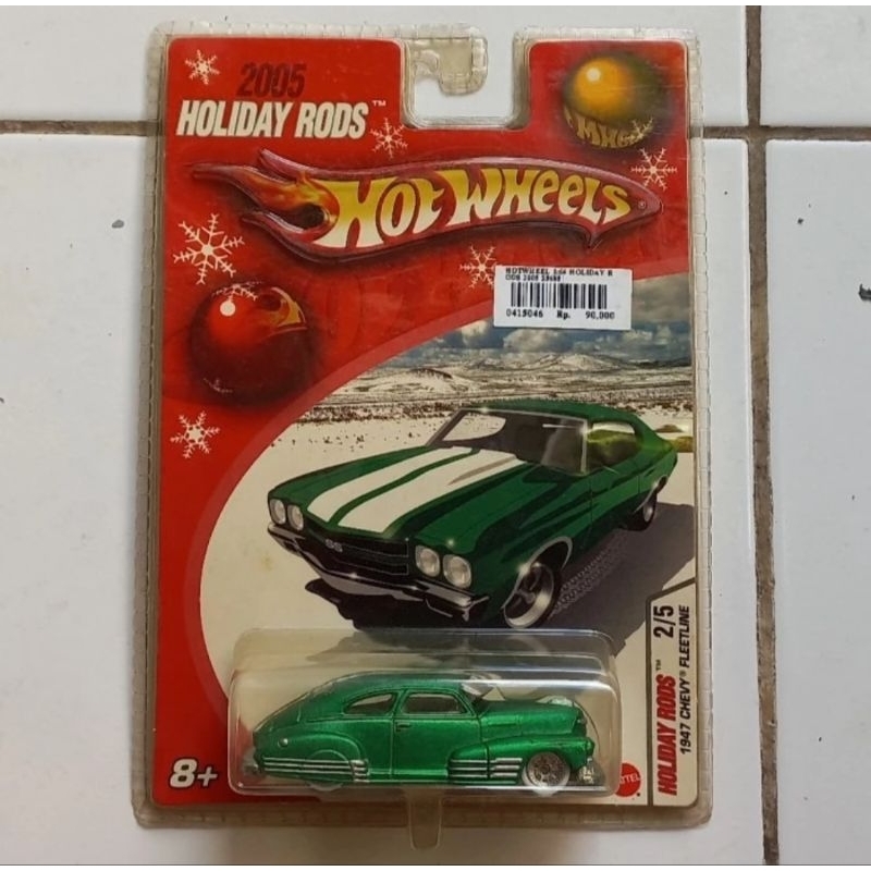 hot wheels 1947 47 chevy fleetline 2005 holiday rods diecast (t)