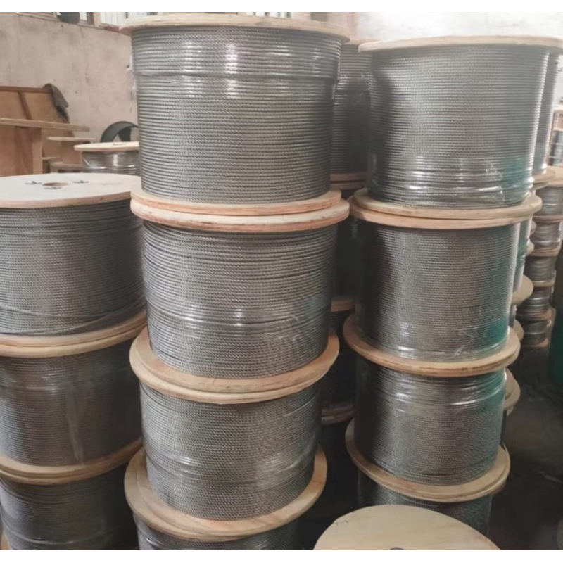 50 Meter Kawat Seling Baja 2 mm Anti Karat