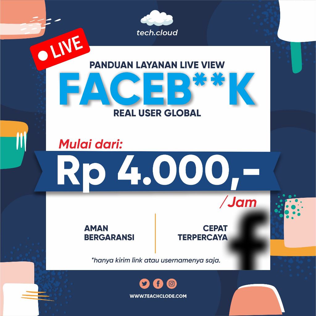 JASA LAYANAN PENONTON LIVE VIEW FACEBOOK | Bergaransi 100% Aman