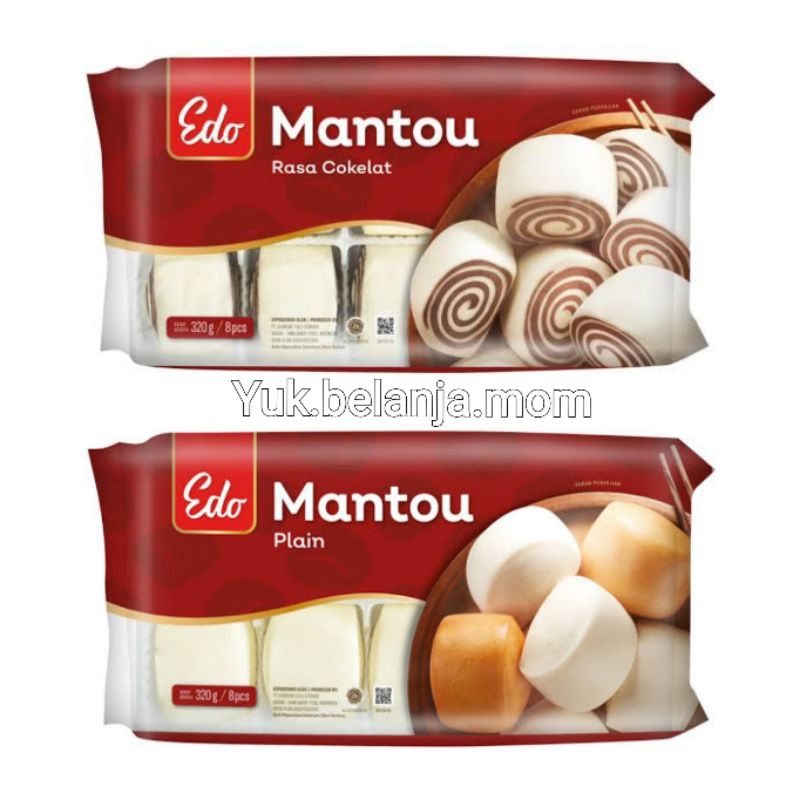 

EDO mantou plain / coklat 320gr