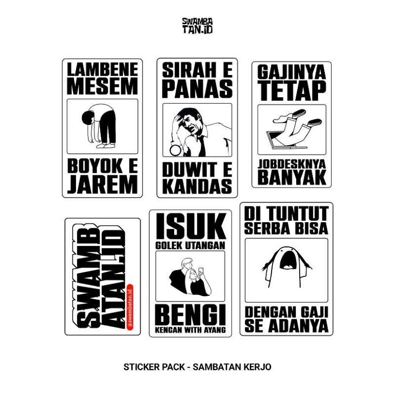 

SAMBATAN KERJO - STICKER PACK VINYL | JILID.2