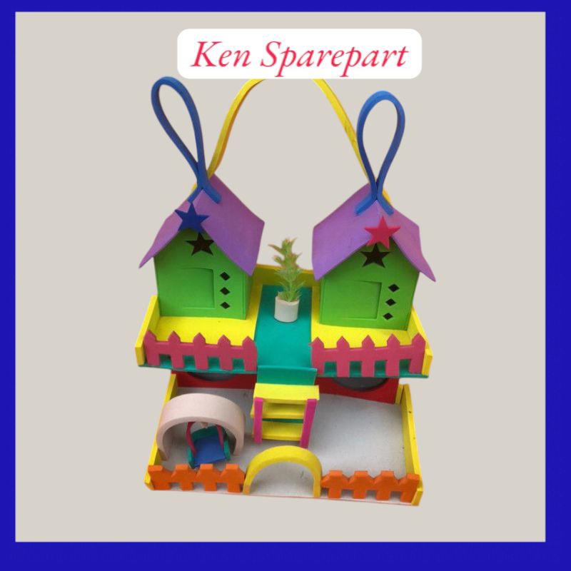 mainan rumah kelomang model tingkat