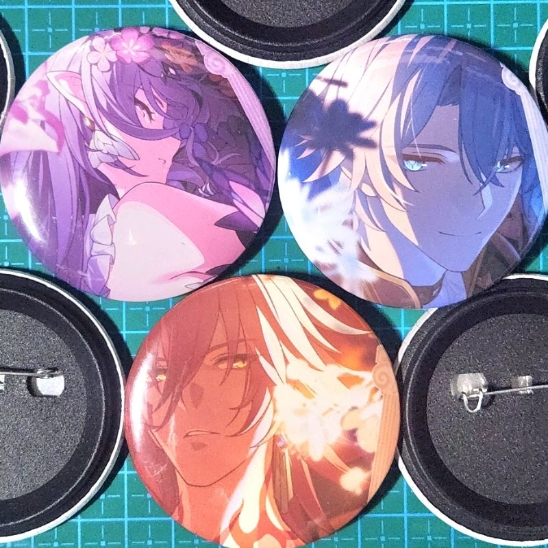 Honkai : Star Rail - Pin Up Button / Pin Press Peniti 44mm / 58mm Unofficial [ Amphoreus Character v