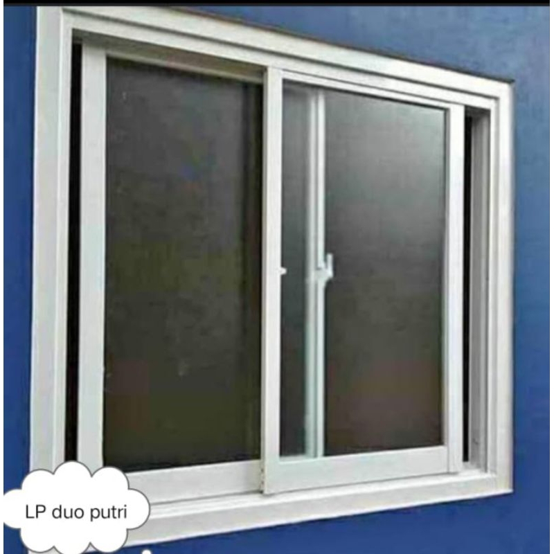 kusen jendela aluminium sleding 3" ukuran T150xL100 bisa custom fast respon free paking kayu