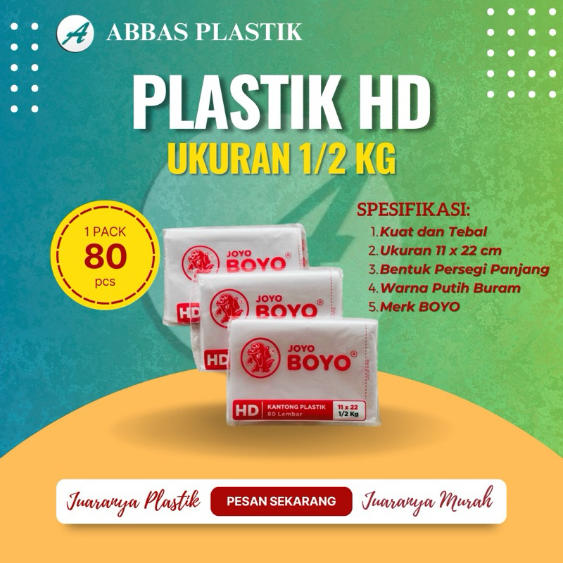Plastik Joyo Boyo 11x22 HD Buram Tebal 01/ Plastik Boyo 1/2 kg/ Plastik Buram Plastik Boyo 1/2kg / P