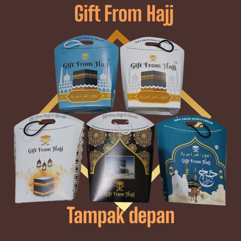 

Dus Gift From Hajj 1 pk Isi 50 pcs l Dus Kemasan Oleh Oleh Hajj 1pk isi 50 pcs