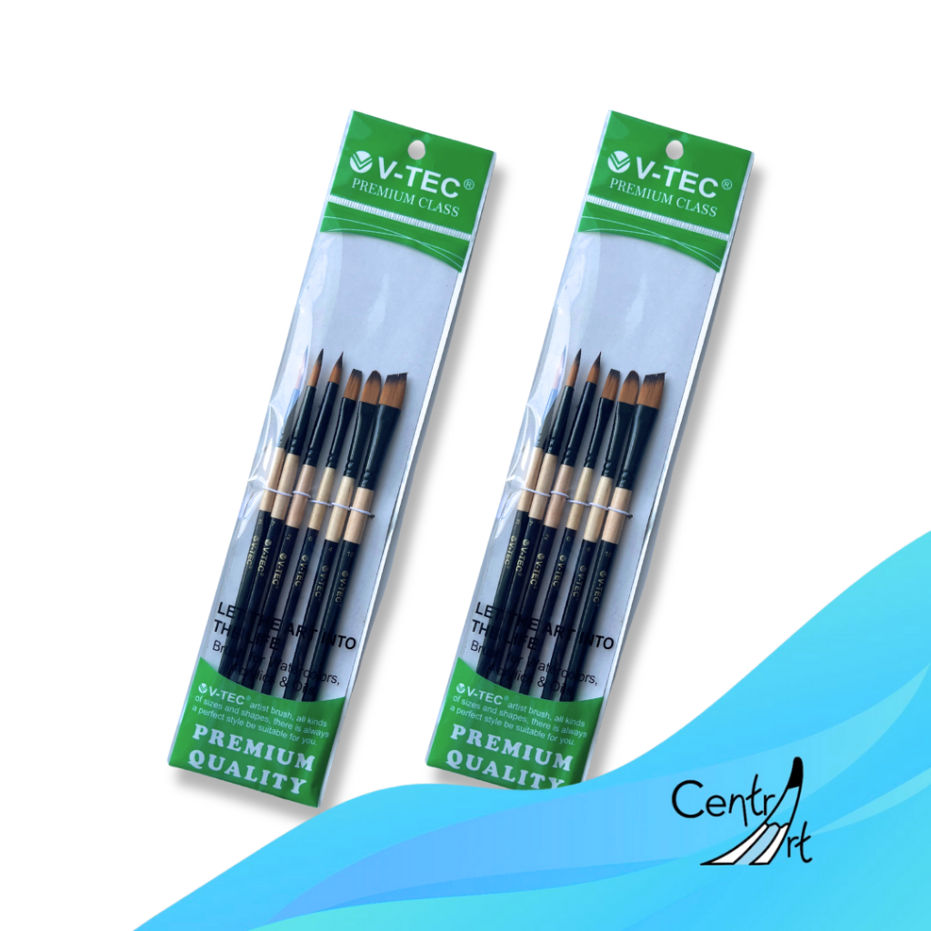 

KUAS LUKIS BRUSH VTEC 6pcs watercolor acrylic oils
