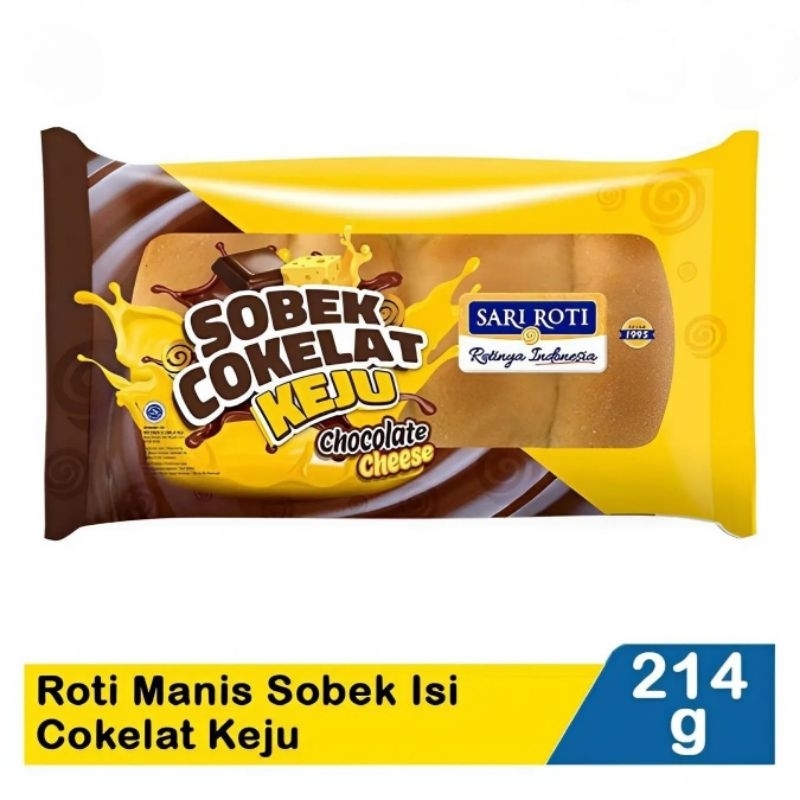 

Sari Roti Roti Manis Sobek Cokelat Keju