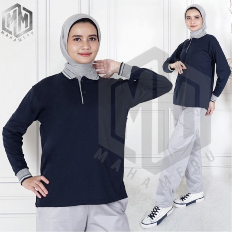 SETELAN KAOS KERAH LENGAN PANJANG SETELAN TRAINING KAOS KERAH LENGAN PANJANG