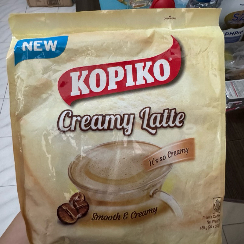 

kopiko creamy latte smooth & creamy 20 sachet