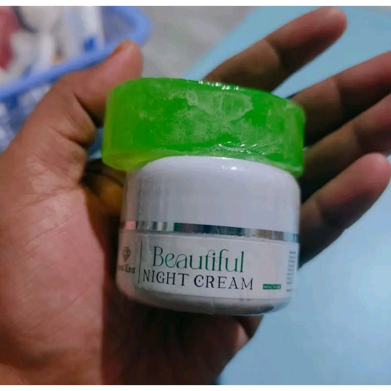 CREAM FLEK BEAUTIFUL NIGHT CREAM MAXI KEMASAN BARU + SABUN HIJAU