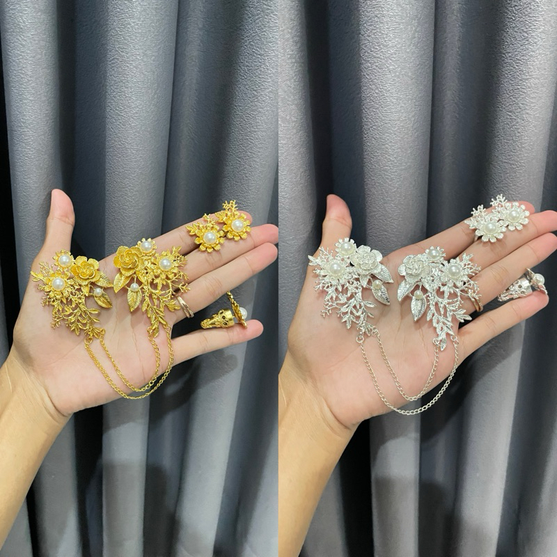 set bros alpaka aurelia gold / silver / set bros bali / set bros alpaka bali