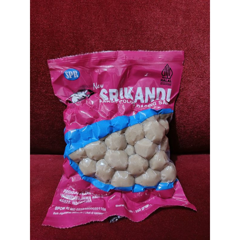 

BAKSO SRIKANDI SPR BASO POLOS DAGING SAPI 50 BUTIR 250 GRAM