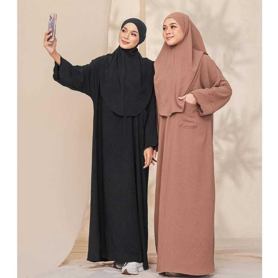 Gamis Abaya Polos Wanita Turkey Wolpis Premium simple Elegan / Gamis Abaya TurKey Polos