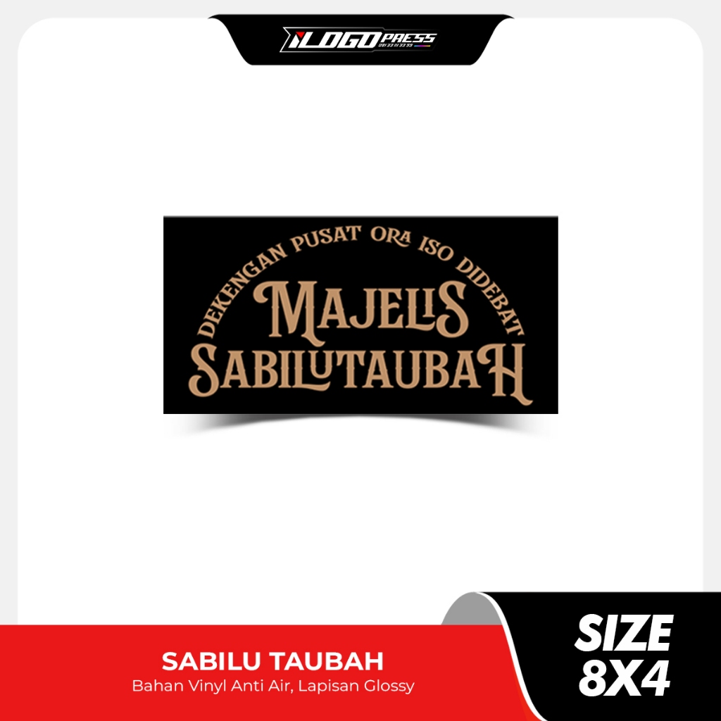 

MAJELIS SABILU TAUBAH - Stiker Gus Iqdam Bahan Vinyl Premium Anti Air Glossy