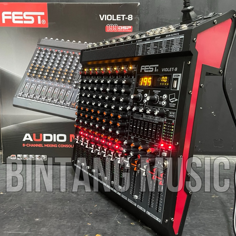 mixer audio fest violet8 original bluetooth 199dsp mixer 10 channel Fest Violet 8
