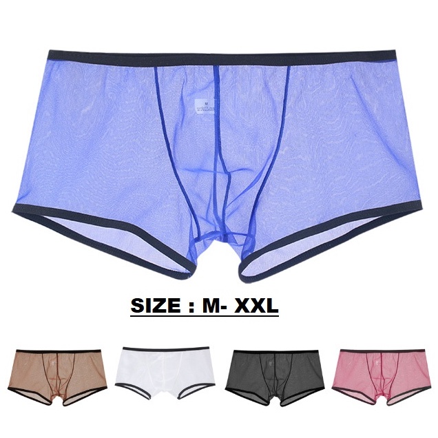 Terlaris celana dalam pria boxer transparan VPO