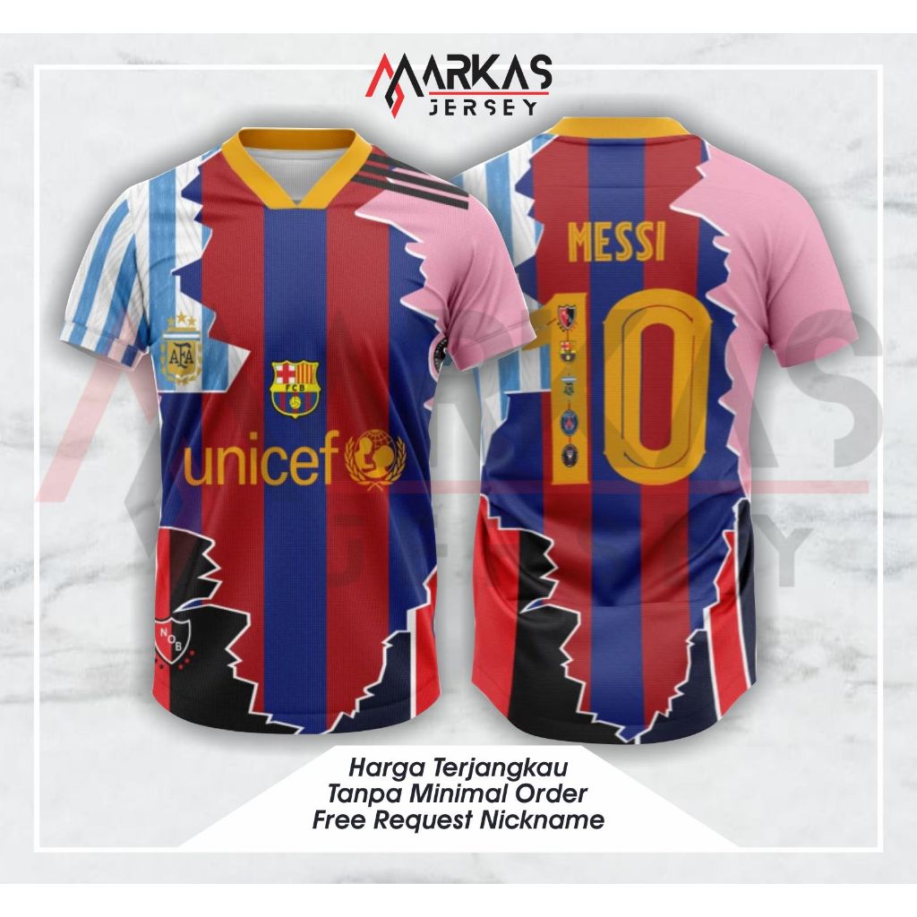 JERSEY BAJU KAOS GOAT MESSI ALL CLUB TERBARU 2025 FULLPRINTING GRATIS REQUEST NAMA